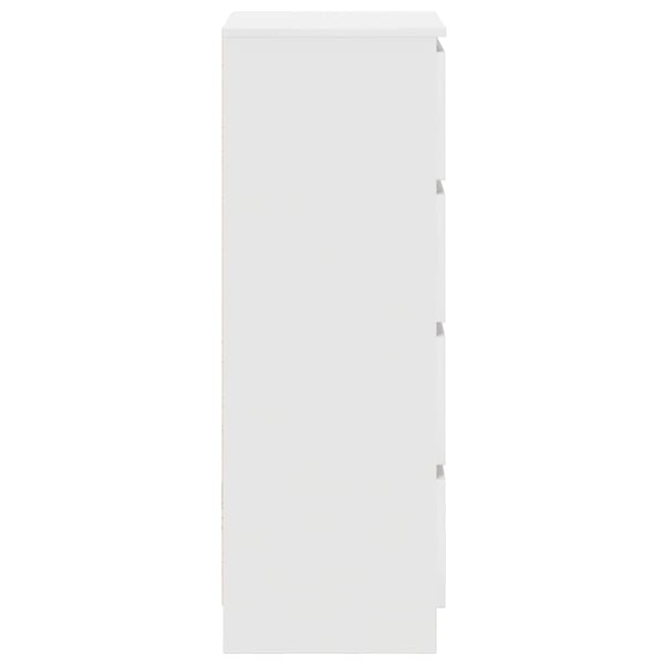 vidaXL Skjenk hvit 37,5x35x99 cm konstruert tre