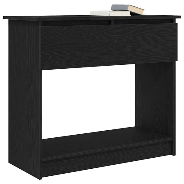 vidaXL konsolbord med skuffer 85,5x38,5x74,5 cm sort