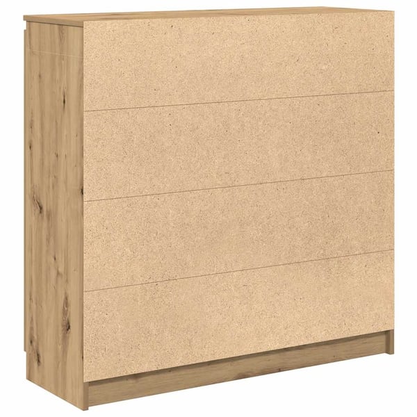 vidaXL Skjenk med skuffer artisan eik 100,5x35x98,5 cm konstruert tre