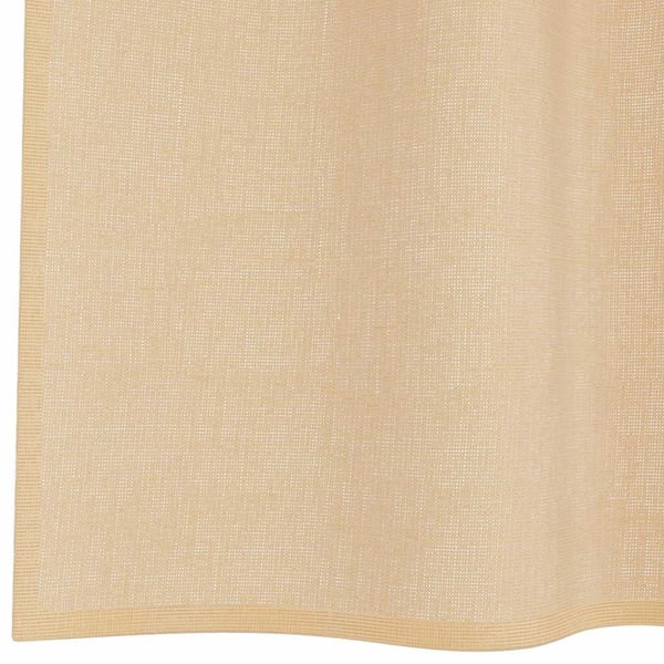 vidaXL Voilegardiner med hemper 2 stk sand 140x245 cm