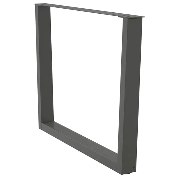 vidaXL Spisebordben V-formet 3 stk antrasitt 100x(72-73,3) cm stål