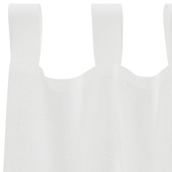 vidaXL Voilegardiner med hemper 2 stk hvit 140x260 cm