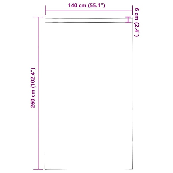 vidaXL Voile gardiner med stanglommer 2 stk rosa