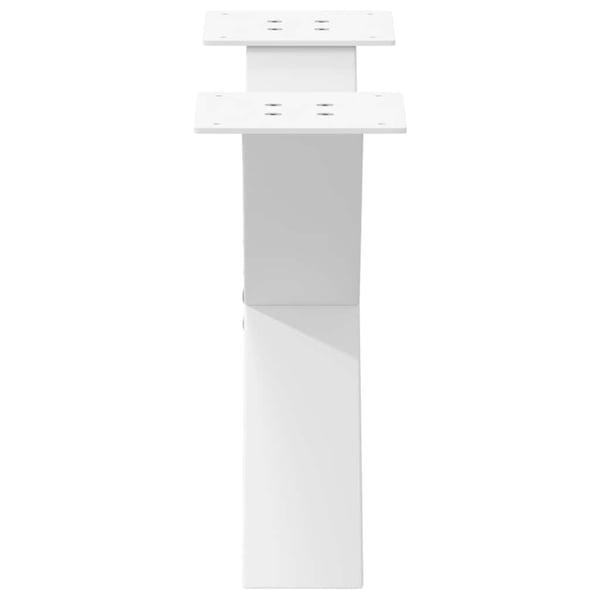 vidaXL sofabordsben X-formet 2 stk. hvid 50x(30-31) cm stål