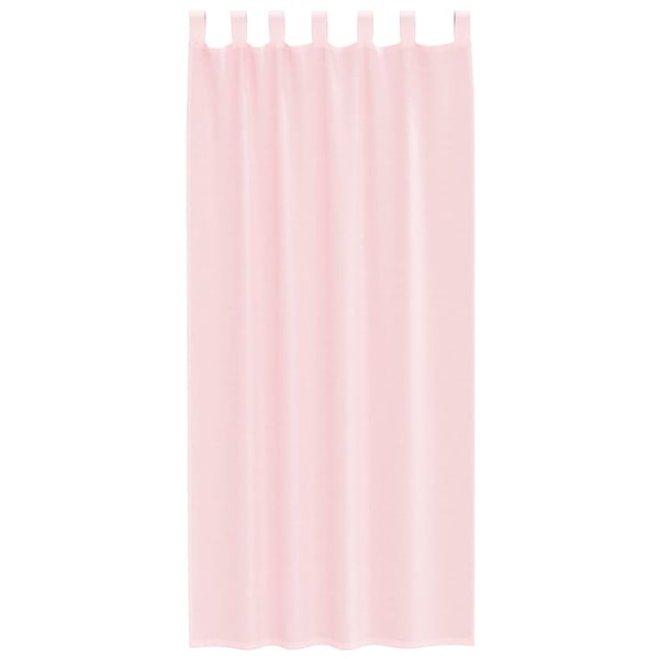 vidaXL Voilegardiner med hemper 2 stk lyserosa 140x245 cm