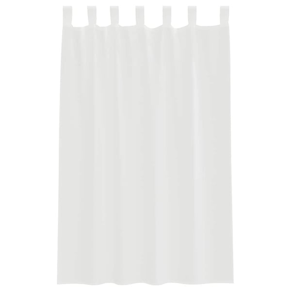 vidaXL Voilegardiner med hemper 2 stk hvit 140x175 cm