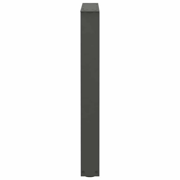 vidaXL spisebordsben V-formet 3 stk. antracit 70 x (72-73,3) cm stål