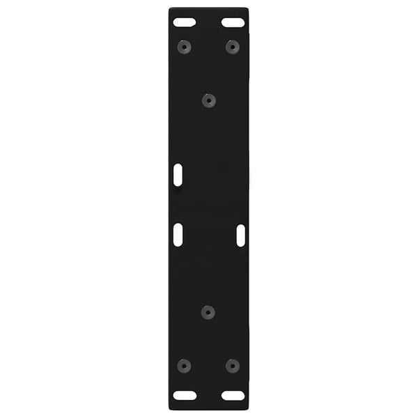 vidaXL sofabordsben 2 stk. sort 30x(30-31,3) cm stål
