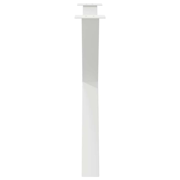 vidaXL Spisebordben X-formet 2 stk hvit 90 x (72-73) cm stål
