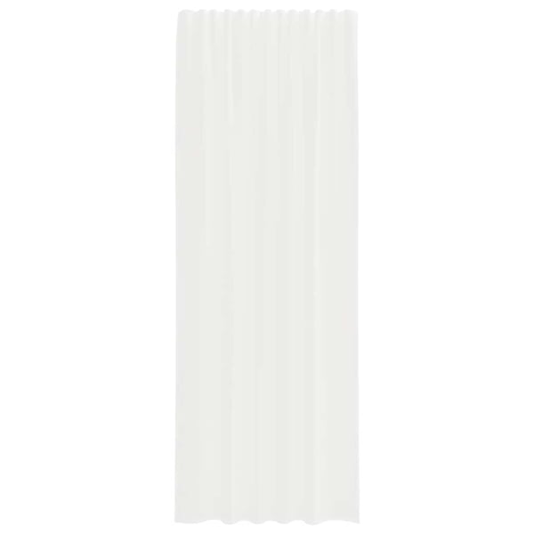 vidaXL Voile gardiner med stanglommer 2 stk hvit