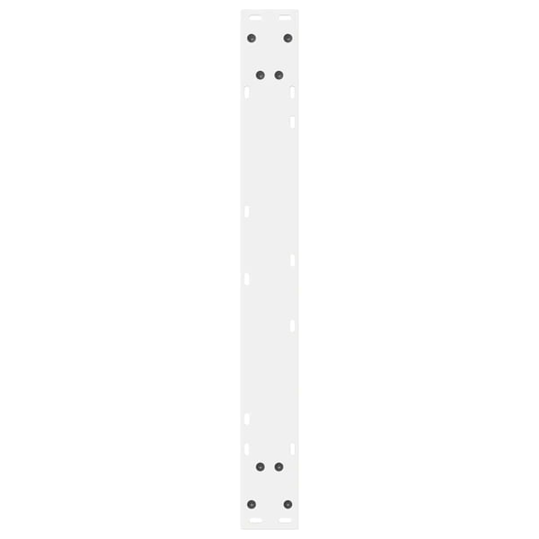 vidaXL Spisebordben 2 stk hvite 70 x (72-73,3) cm stål
