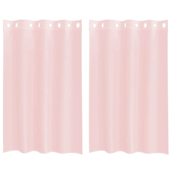 vidaXL Voilegardiner med grommets 2 stk lyserosa 140x175 cm