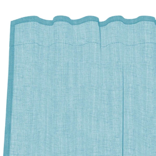 vidaXL Voilegardiner med hemper 2 stk turkis 140x140 cm