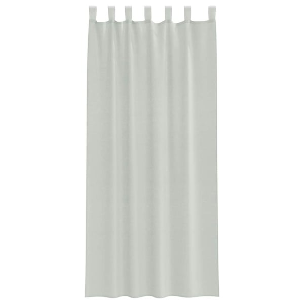 vidaXL Voilegardiner med hemper 2 stk lysegrå 140x225 cm