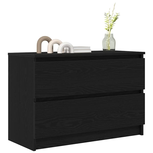 vidaXL tv-bord 80x35x54 cm konstrueret træ sort