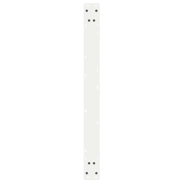 vidaXL Spisebordben 2 stk hvite 90 x (72-73,3) cm stål