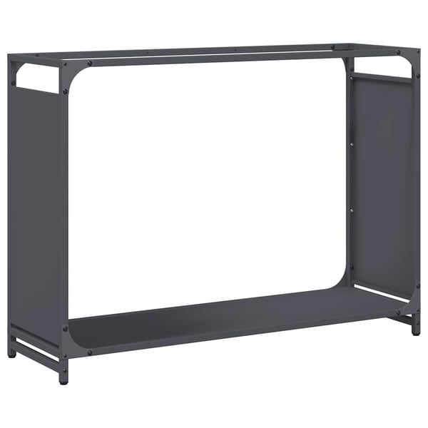 vidaXL Vedstativ antrasitt 90x28x65 cm kaldvalset stål
