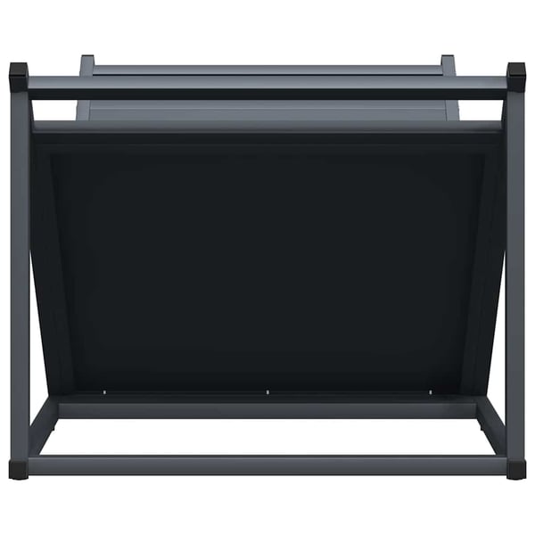 vidaXL Vedstativ antrasitt 70x43x34,5 cm kaldvalset stål