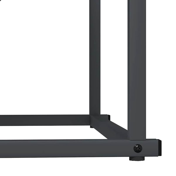vidaXL Vedstativ antrasitt 70x43x34,5 cm kaldvalset stål