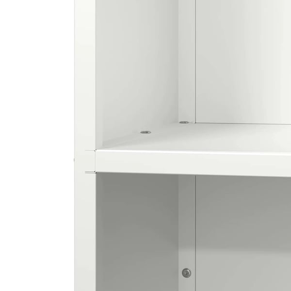 vidaXL brændestativ 40x30x75 cm koldvalset stål hvid