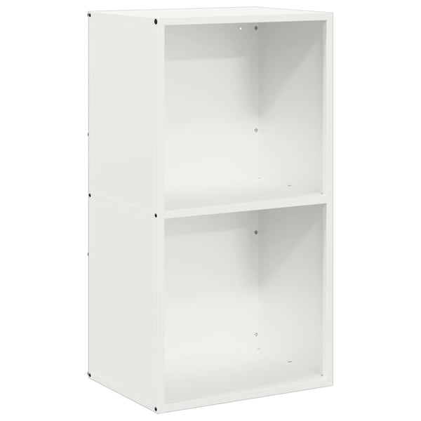 vidaXL brændestativ 40x30x75 cm koldvalset stål hvid