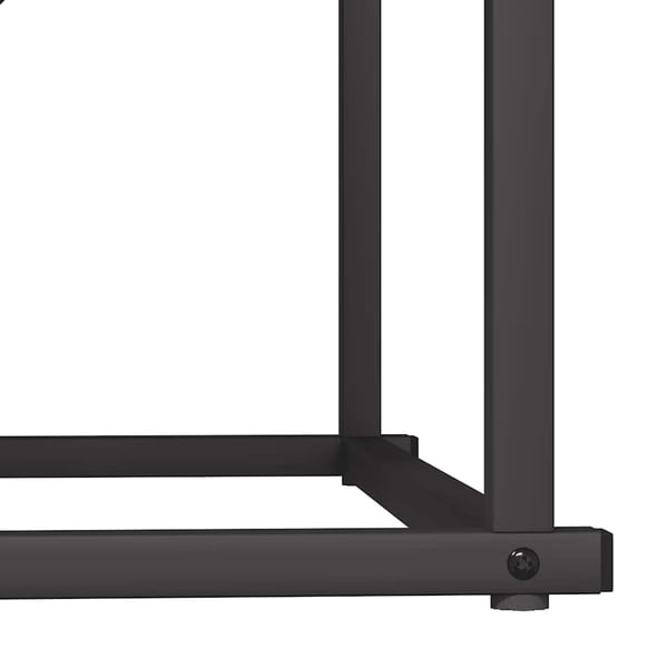 vidaXL Vedstativ svart 70x43x34,5 cm kaldvalset stål