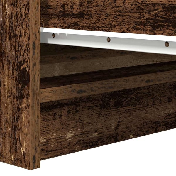 vidaXL Skjenk gammelt tre 37,5x35x76 cm konstruert tre