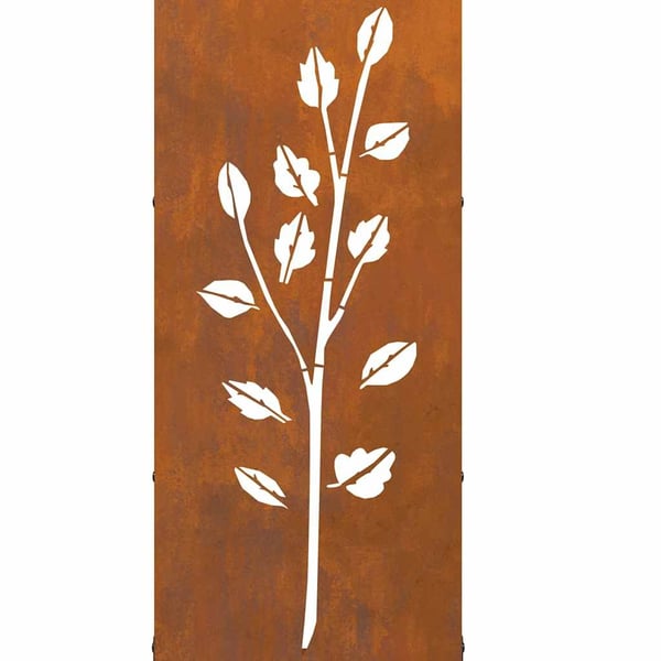 vidaXL Vedstativ 40x30x80 cm oksidert stål