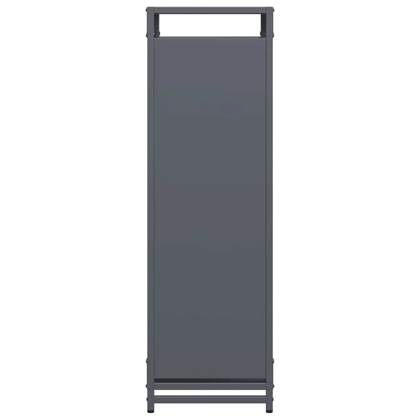 vidaXL Vedstativ antrasitt 44x28x90 cm kaldvalset stål