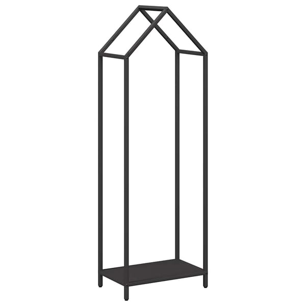 vidaXL Vedstativ svart 40x25x120 cm kaldvalset stål