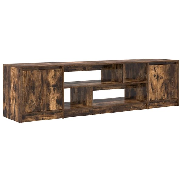 vidaXL tv-bord 188,5x41x50 cm konstrueret træ røget egetræsfarve