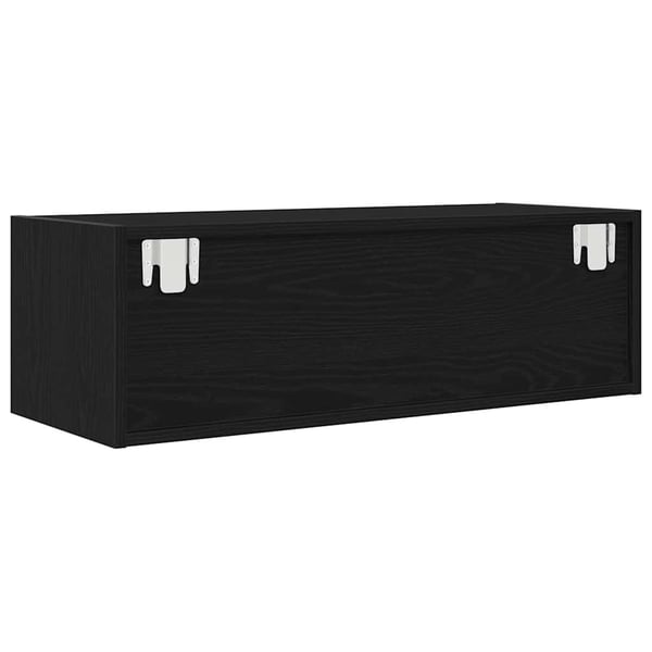 vidaXL TV-benker 2 stk svart eik 80x31x25,5 cm konstruert tre
