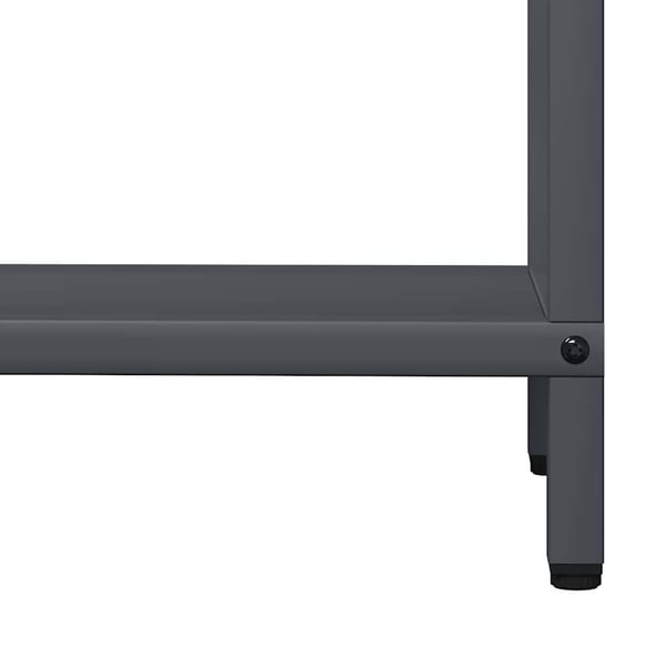 vidaXL Vedstativ antrasitt 60x25x60 cm kaldvalset stål