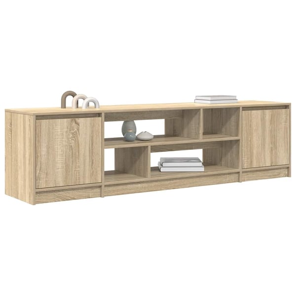 vidaXL TV-benk sonoma eik 188,5x41x50 cm konstruert tre