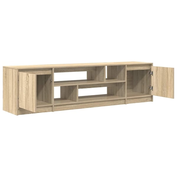 vidaXL TV-benk sonoma eik 188,5x41x50 cm konstruert tre