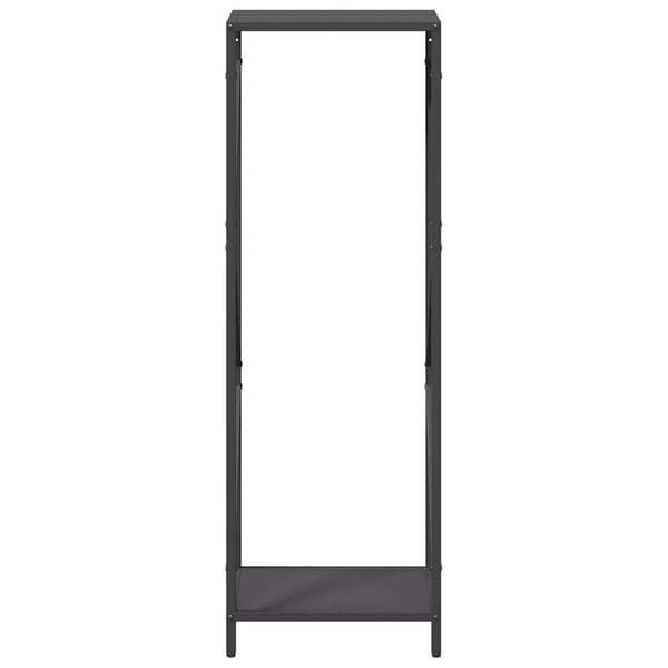 vidaXL Vedställ svart 34x25x100 cm kallvalsat stål