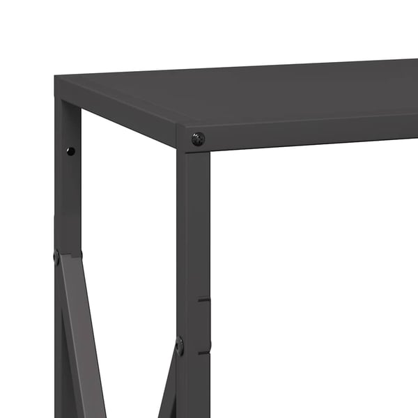 vidaXL brændestativ 34x25x70 cm koldvalset stål sort