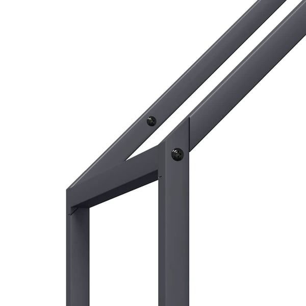 vidaXL Vedstativ antrasitt 40x25x120 cm kaldvalset stål