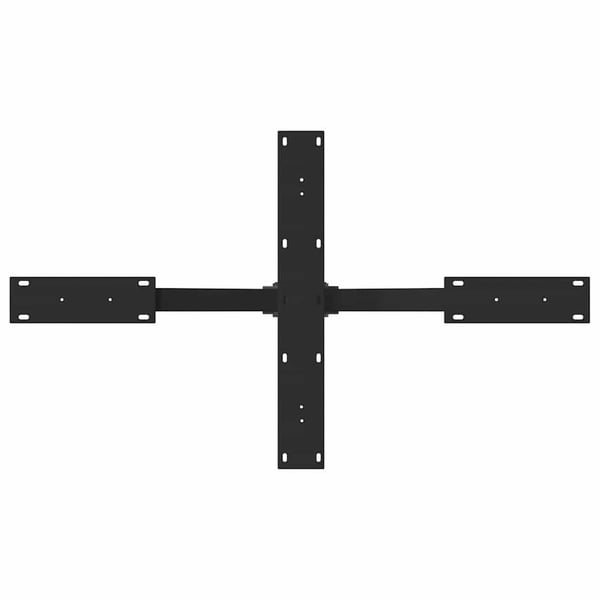vidaXL sofabordben edderkopformet sort 98x58x(42-43) cm stål