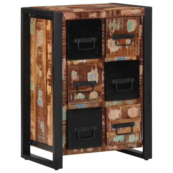 vidaXL skænk 50x35x70 cm massivt genbrugstræ
