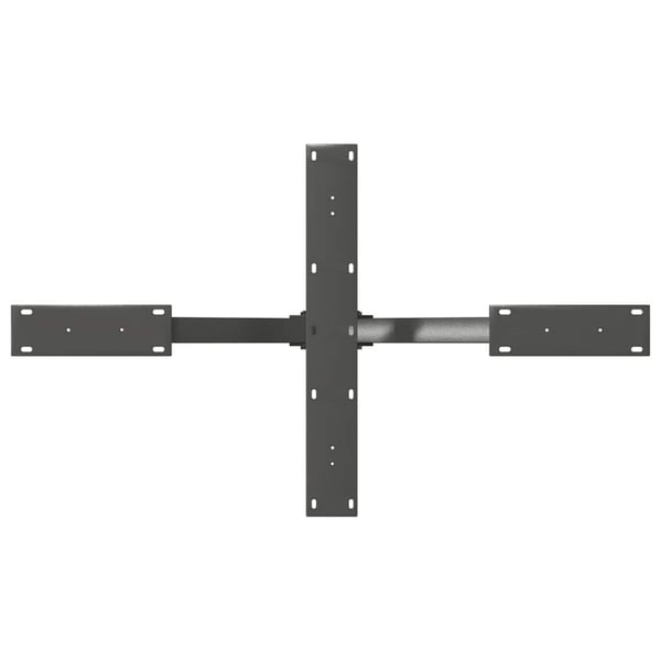 vidaXL Salongbordben edderkoppformet antrasitt 98x58x(42-43) cm stål
