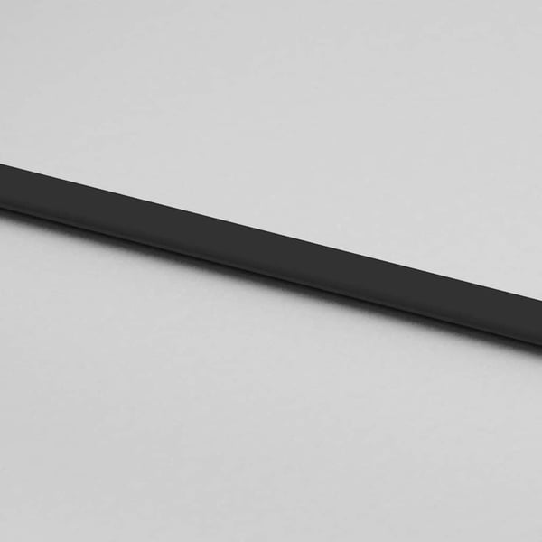 vidaXL skydedør med hardwaresæt 102,5x205 cm ESG glas sort