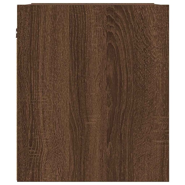 vidaXL Veggmonterte nattbord 2 stk brun eik 38x34x40 cm