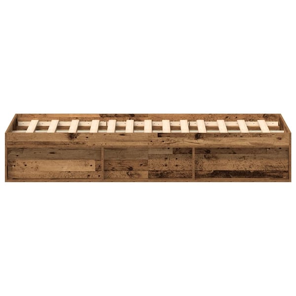vidaXL Sengeramme uten madrass gammelt tre 150x200 cm konstruert tre