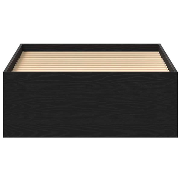 vidaXL sengeramme 90x190 cm uden madras konstrueret træ sort eg