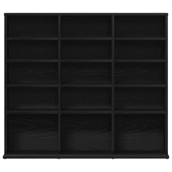 vidaXL CD-skap svart eik 100x23x89,5 cm konstruert tre