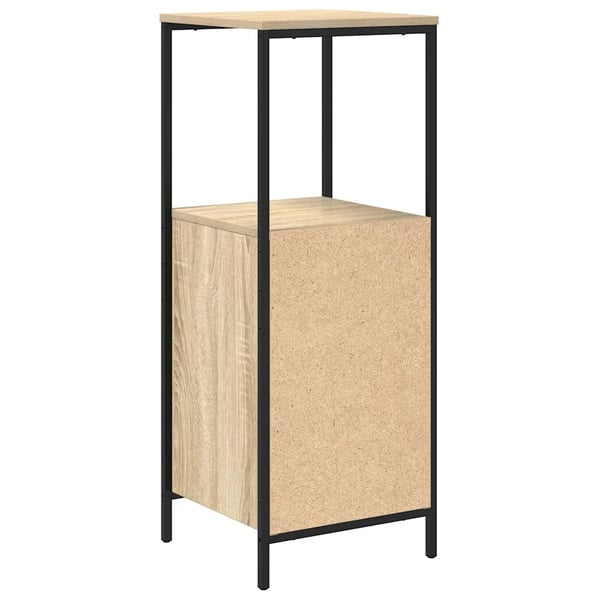 vidaXL Baderomsskap med hyller sonoma eik 36x35x95 cm