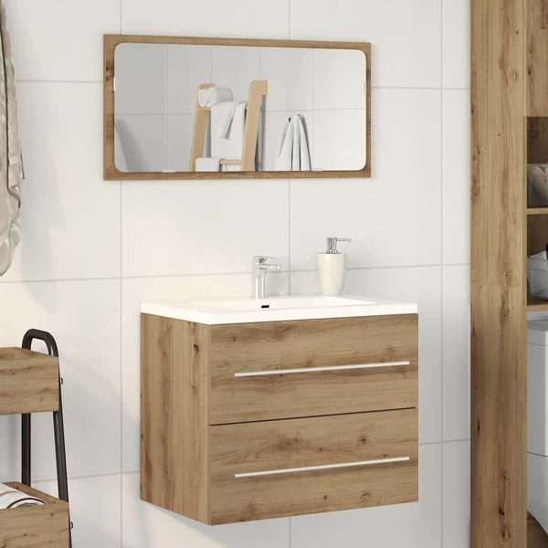 vidaXL Badeservantskap artisan eik 60x38,5x48 cm konstruert tre