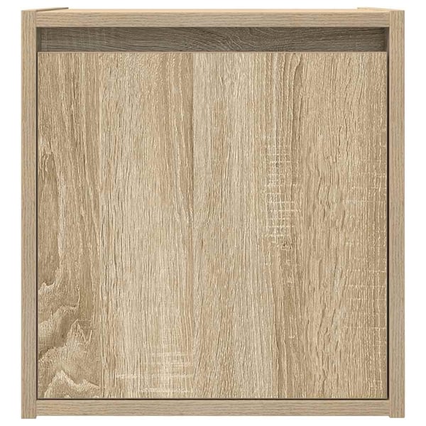 vidaXL væghængt sengebord 38x34x40 cm sonoma-eg