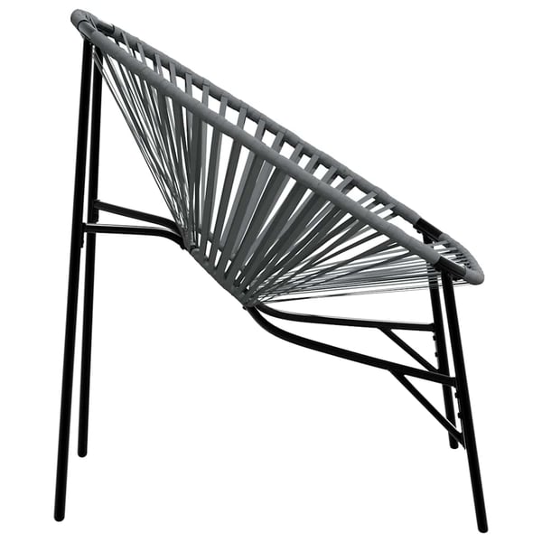 vidaXL havestolssæt 3 stk. polyrattan sort og lysegrå